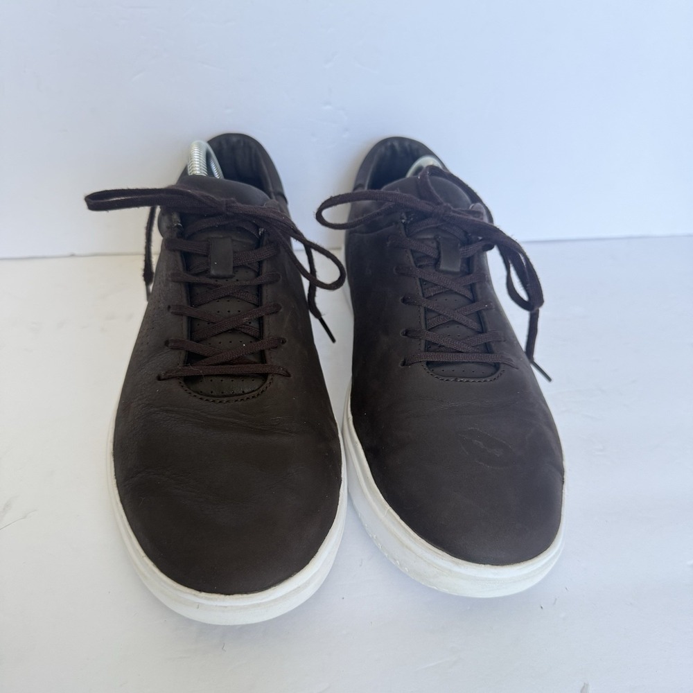 Cuater Travis Mathew Phenom Leather Sneakers Men's 10 Brown 4MT090 Casual - Picture 3 of 11